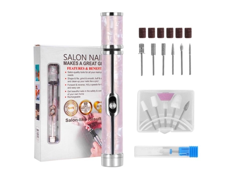Ponteuse Para Unhas Profissional Portátil Recarregável, Lixa De Unhas Elétrica Profissional, Conjunto De Manicure Ttlife