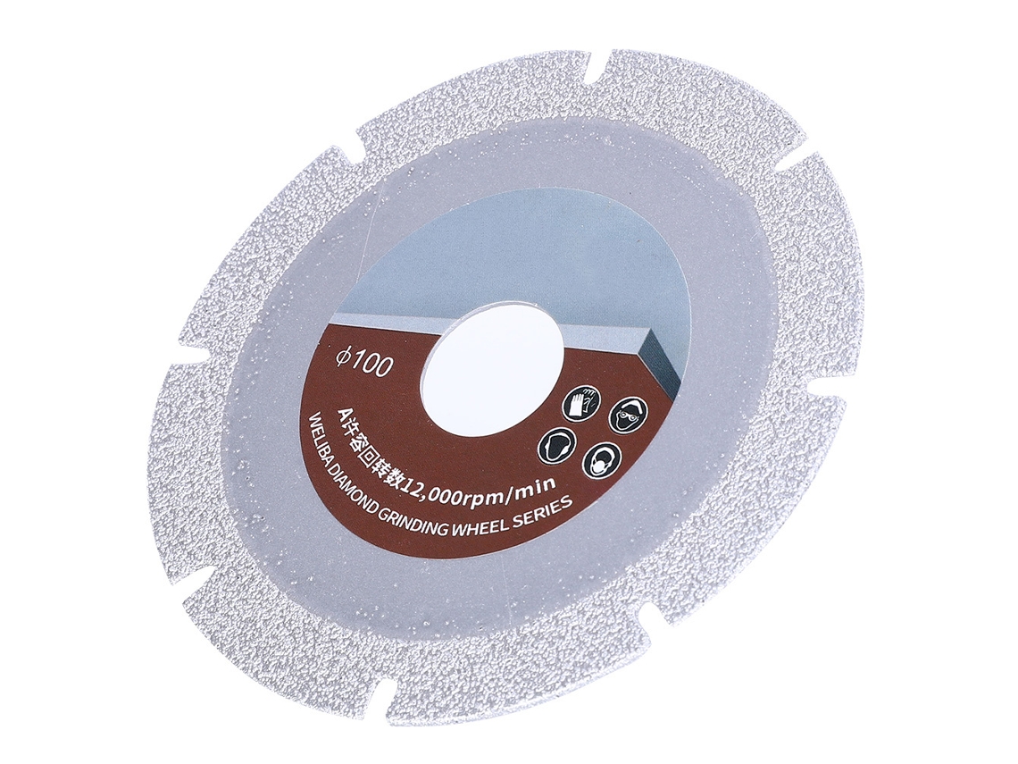 Hoja De Sierra Diamante 100mm 60 Malla Para Corte De Baldosas Cerámicas Mármol Piedra