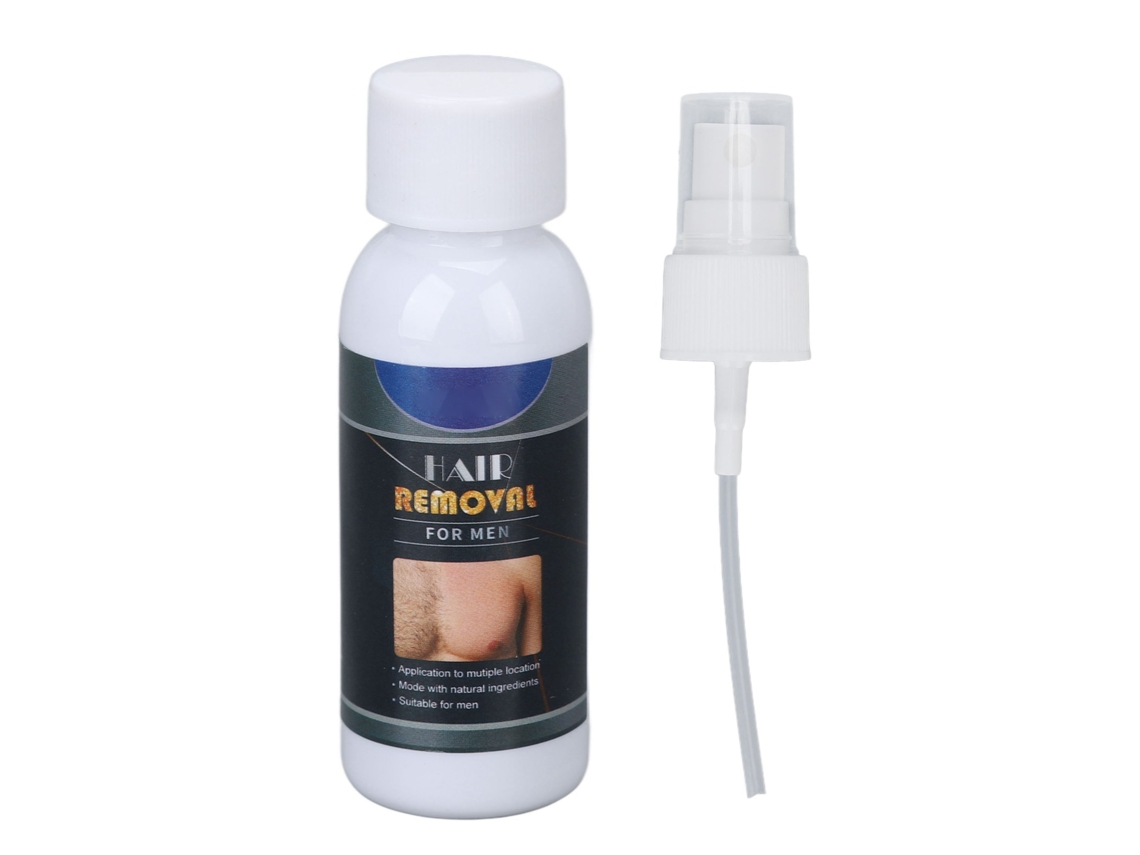 Spray Depilatório Para Homens Extração De Cabelo Suave E Painless Com Extratos Vegetais 30ml Para Axilas Pernas