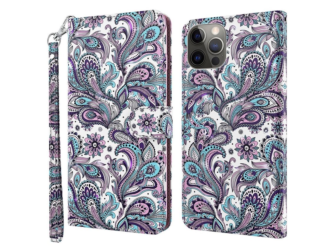 Capa Pega Impatiens Para Iphone 15 Plus Pele Sintética