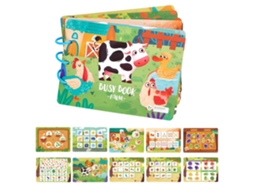 Ats livro Educatsivo para Crianças com Tema de Dinossauros e Animais, Brinquedos Sensoriais para Autismo, Presentes para Meninos e Meninas