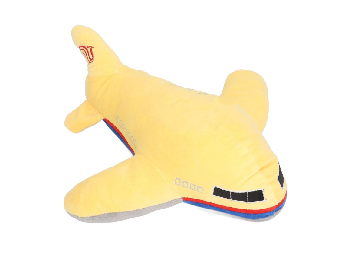 Ats juguete de Peluche Avião Recheado Adorável Macio Confortável Travesseiro para Crianças Decoração de Sofá Amarelo