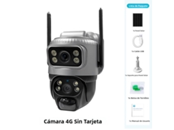 Câmera de Segurança , À Prova D'água, 8mp 4k Hd, Alimentada por Energia Solar. MDUG (sem Sim)