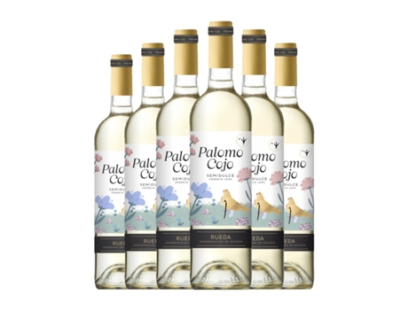 Vinho branco PALOMO COJO Verdejo Semi-seco Semi-doce Rueda (0.75 L - 6 Unidades)