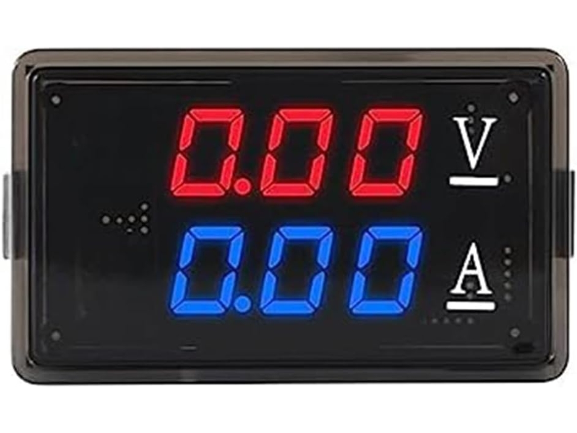 Medidor De Tensão Corrente Fácil Instalar Operar Vermelho