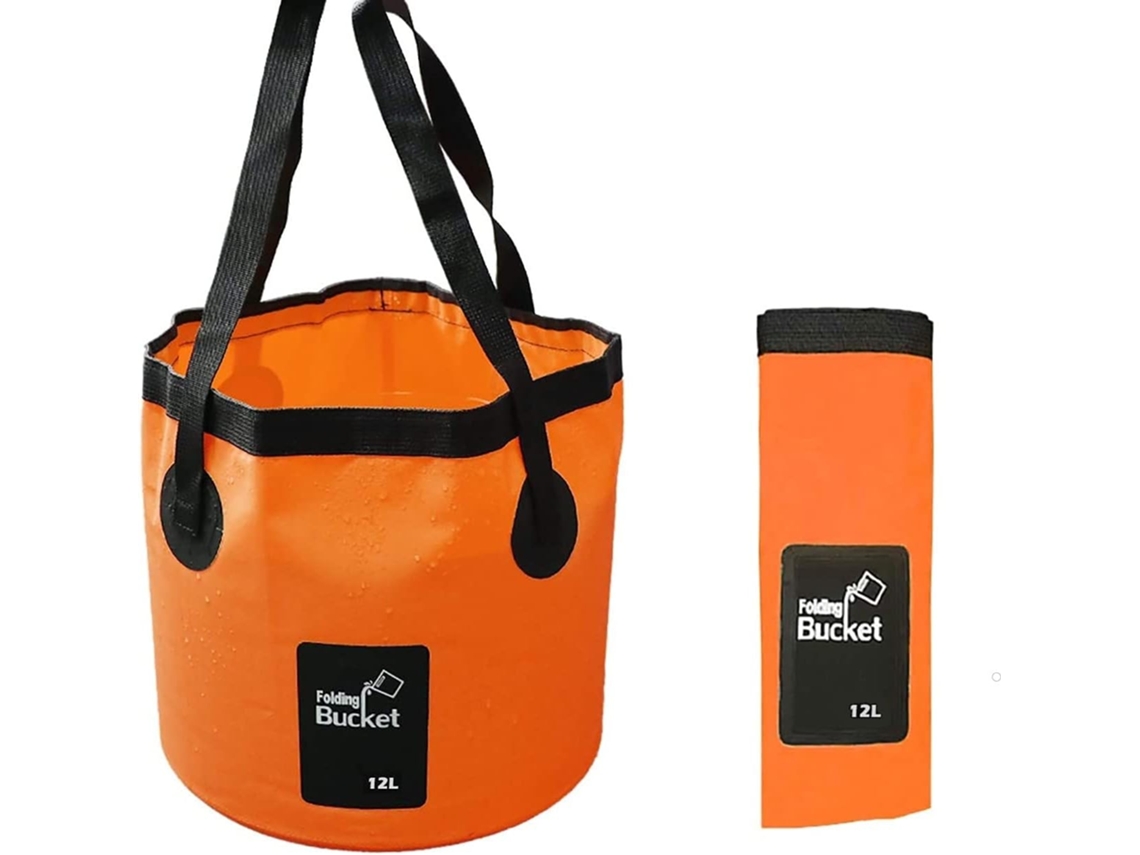 Lurelia Balde De Água Dobrável 12l 24 X 25 Cm Pvc Portátil Campismo Pesca Viagem