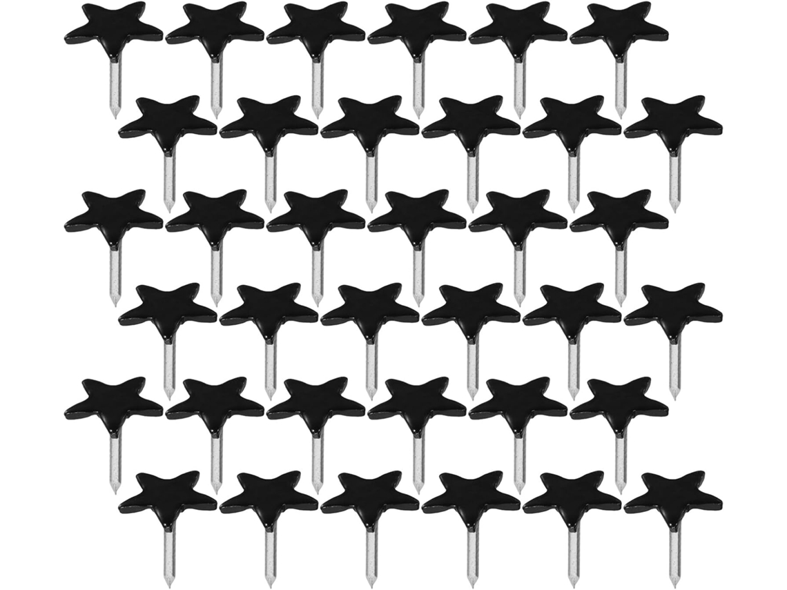 Tachinhas Didiseaon em formato Metal Black Star, 300 unidades