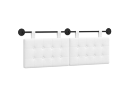 Conjunto 1 Cabeceira De Quarto Vidaxl Branco Tecido (130 X 55 X 5 Cm)