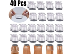 40 Protetores de Pernas de Cadeira para Pisos de Madeira SUNNY SPACES