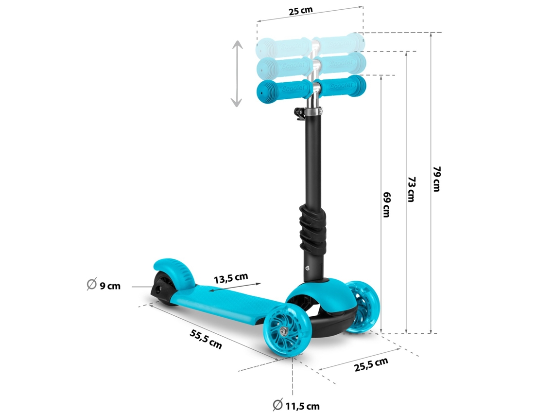 Patinete De 3 Ruedas Ricokids Buggy Turquesa