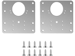 Kit De Reparo Dobradiças Com 2 6 10 Peças Placa Fixação Parafusos, Peças Para Instalação De Dobradiças Portas Armário