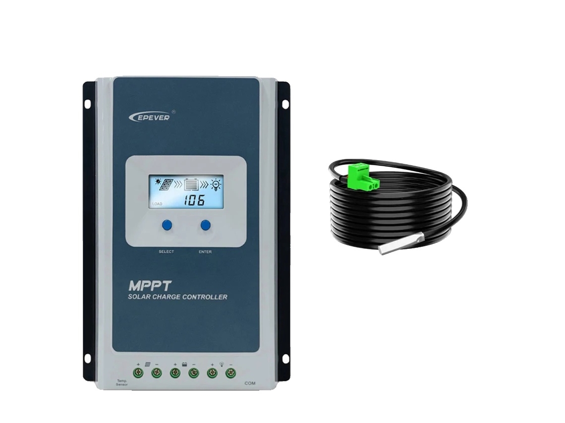 Controlador De Carga Solar, Tecnologia Mppt, Display Lcd, Com Rts, 20a-b