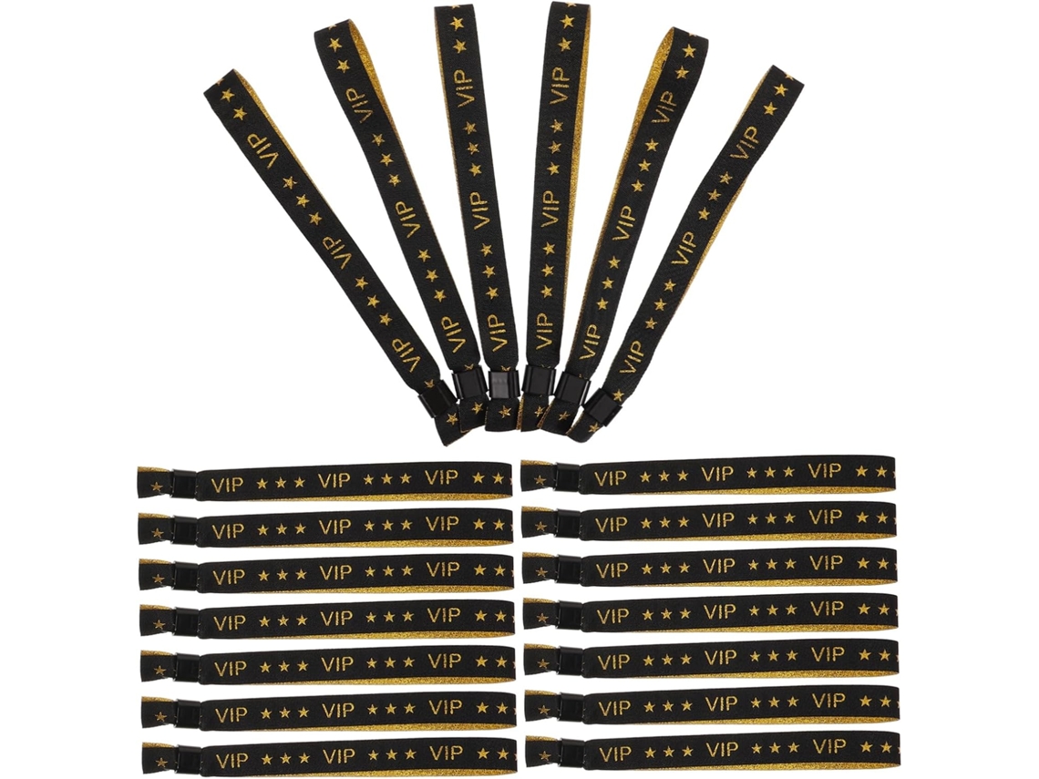 Pulseiras de identificação Artibetter em poliéster para feiras e festivais, pacote com 50 unidades, tecnologia avançada.