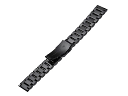 Pulseira De Relógio De Aço Inoxidável De 24 Mm, Pulseira De Metal Sólido Para Substituição, Compatível Com Suunto Olysi Shop (preta)
