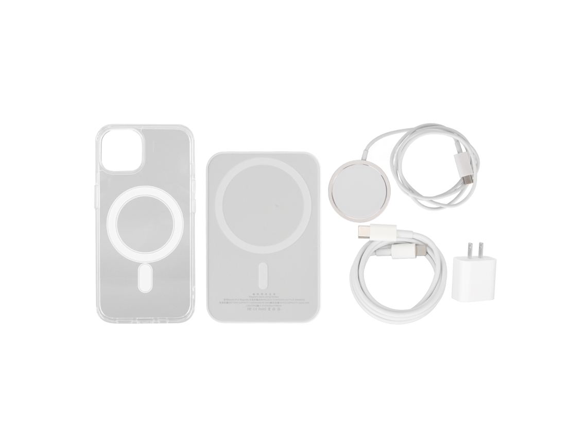 Aetheria carregador Sem Fio Magnético 20w Rápido Portátil para Iphone com 5000mah e Proteções Múltiplas