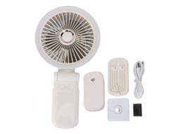 Ventilador Usb Plegable Batería 3600mah Luz Nocturna