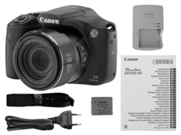 Máquina Fotográfica Bridge CANON Powershot SX540 HS (Preto - 20.3 MP - ISO: Auto até 3200 - Zoom Ótico: 50x) — 20.3 MP | ISO auto até 3200 | Zoom ótico 50x