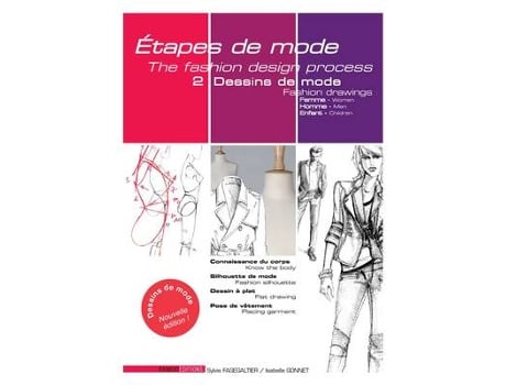 Livro fashion drawing de isabelle gonnet (francês)
