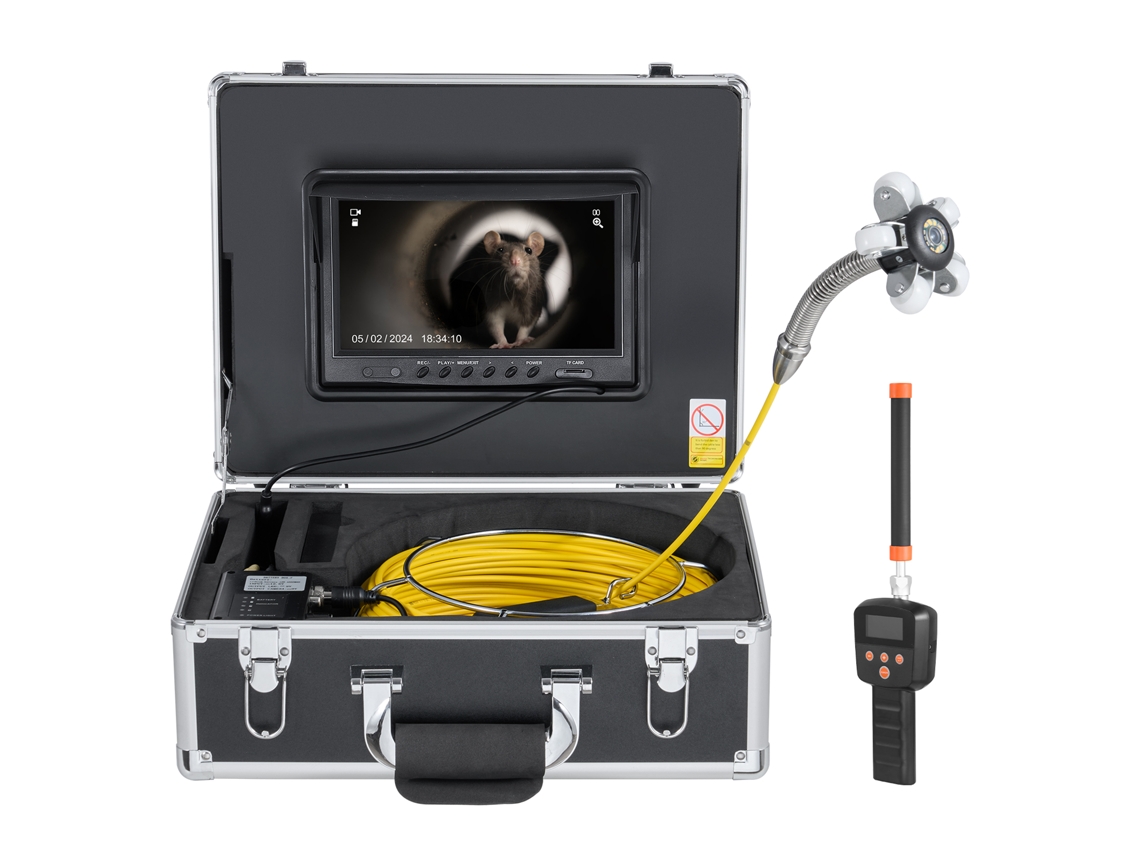 Câmara De Esgoto Succebuy, Câmara De Conduta Autonivelante De 98 Pés De Comprimento Com Localizador De 512 Hz E Zoom De 36x.