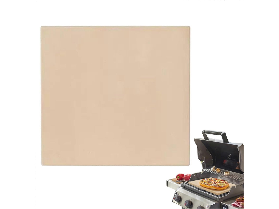 Pedra Para Pizza Quadrada 305×305×10mm Transferência Rápida De Calor Para Forno E Grelha Assar Pão E Pizza