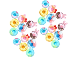 Conjunto De 30 Adoráveis Pinos Cortiça Em Formato Donut Para Decoração Escritórios E Quadros Resina Escolares