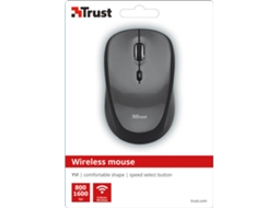 Rato TRUST Ivy (Wireless - Casual - 1600 dpi - Preto)
