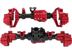 Acessório para Carro em Miniatura, Eixos Portais de Metal Dianteiros e Traseiros para Crawlers Rc em Escala. SFUSHOS