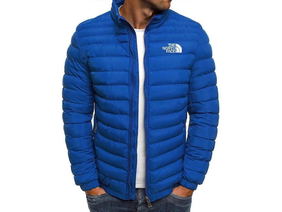 Chaqueta de Invierno para Hombre de Algodón Suave de Alta Calidad Estilo Casual XL Azul S/MARCA