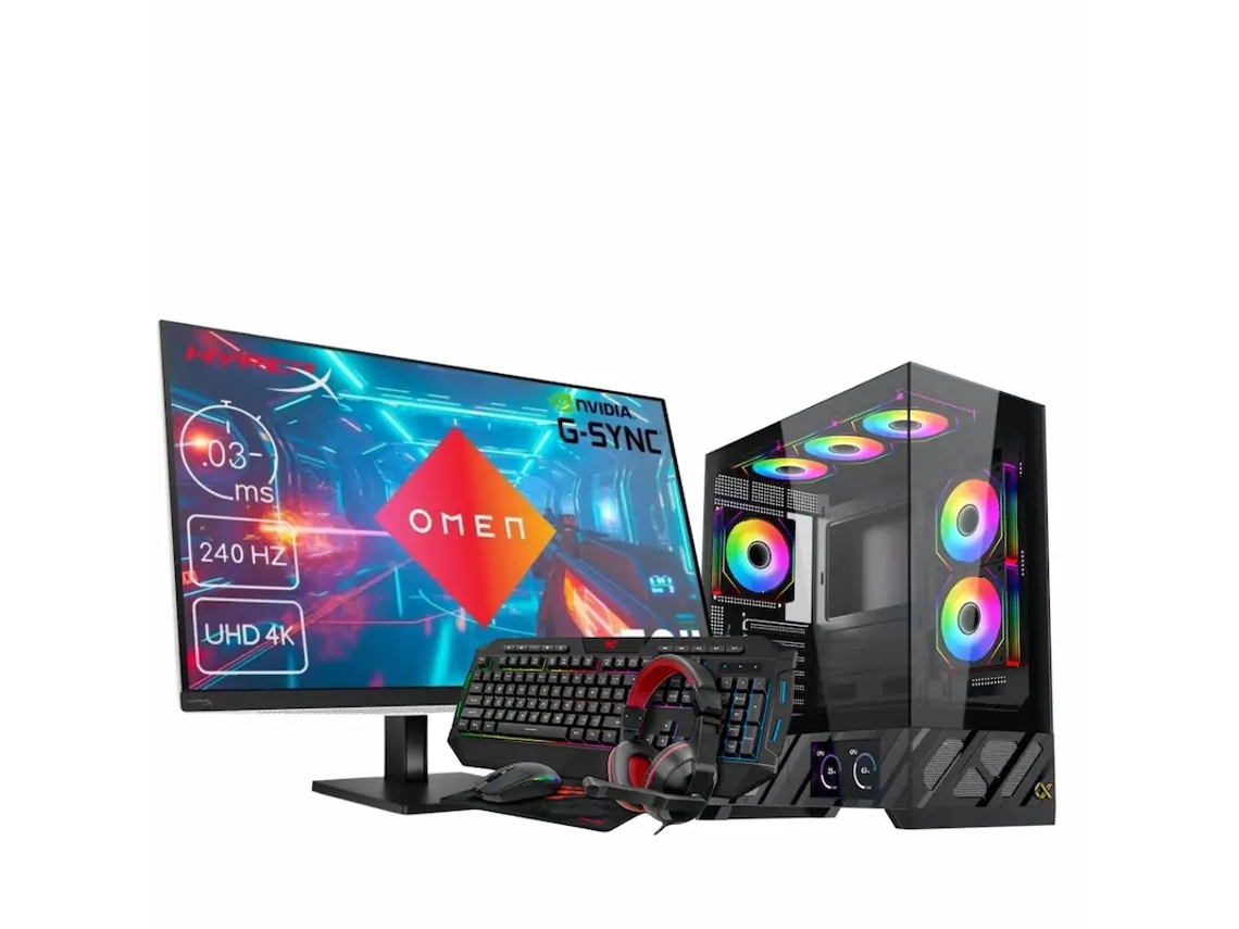 Kit Gaming Daimyo A78x3d Rti57 (amd Ryzen 7 7800x3d - Rtx 5070 Ti - Ddr5 32gb - 1tb Ssd - Wifi - Monitor 32" Qhd 165hz - Accesorios - Windows 11 Pro)