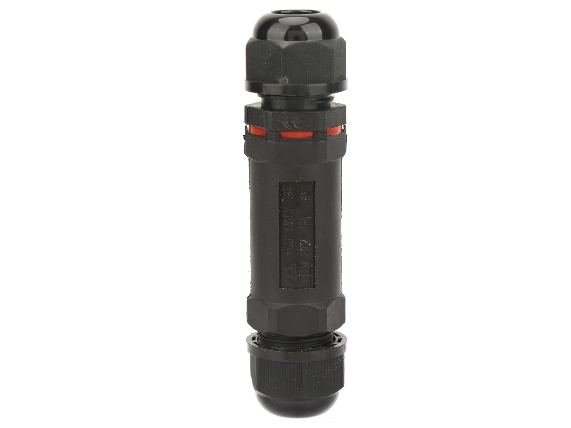 Conector IP68 de 3 Pinos para Cabo Elétrico, Caixa de União, Acessórios de Iluminação