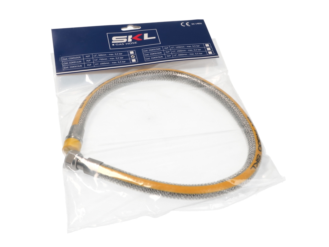 Tubulação de Gás Flexível 1/2 750mm Mf Fogão/placa a Gás Cok911un