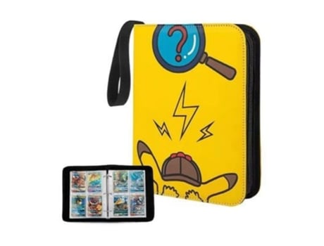 Álbum Pokémon Tcg V Reel Em Couro Pu Com Zíper | 400 Cartas | Hlx 036