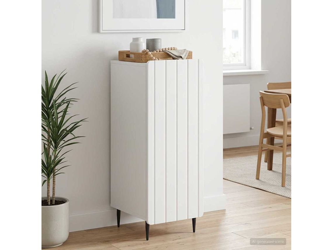 Vidaxl Buffet Branco 34,5 X 33 X 92 Cm Derivados De Madeira