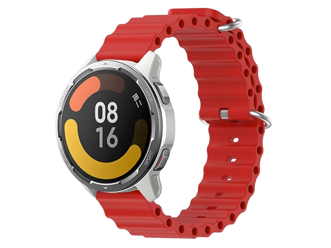 Pulseira De Silicone Sólida Estilo Oceano Para Xiaomi Mi Watch Color 2 22mm