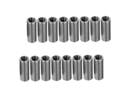 Heallily 20 peças Conector redondo grosso Porca Conectores roscados Haste Conectores roscados Parafusos