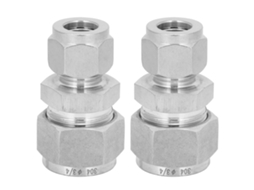 Adaptador De Tubo Compressão Reto 304 Aço Inoxidável Redutor União Dupla Ferrula Ф1/2-ф3/4 2pcs
