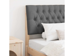 Vidaxl Cabeceira Estofada Cinza Escuro 100 Cm