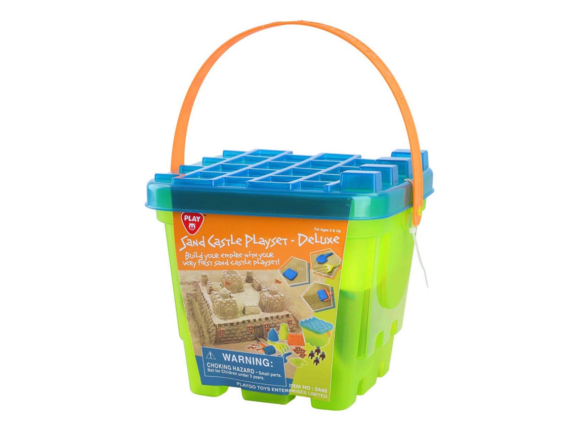 Conjunto De Brinquedo De Castelo Para Brincar Na Praia Com Acessórios E 21 Peças De Moldes De Areia. Play