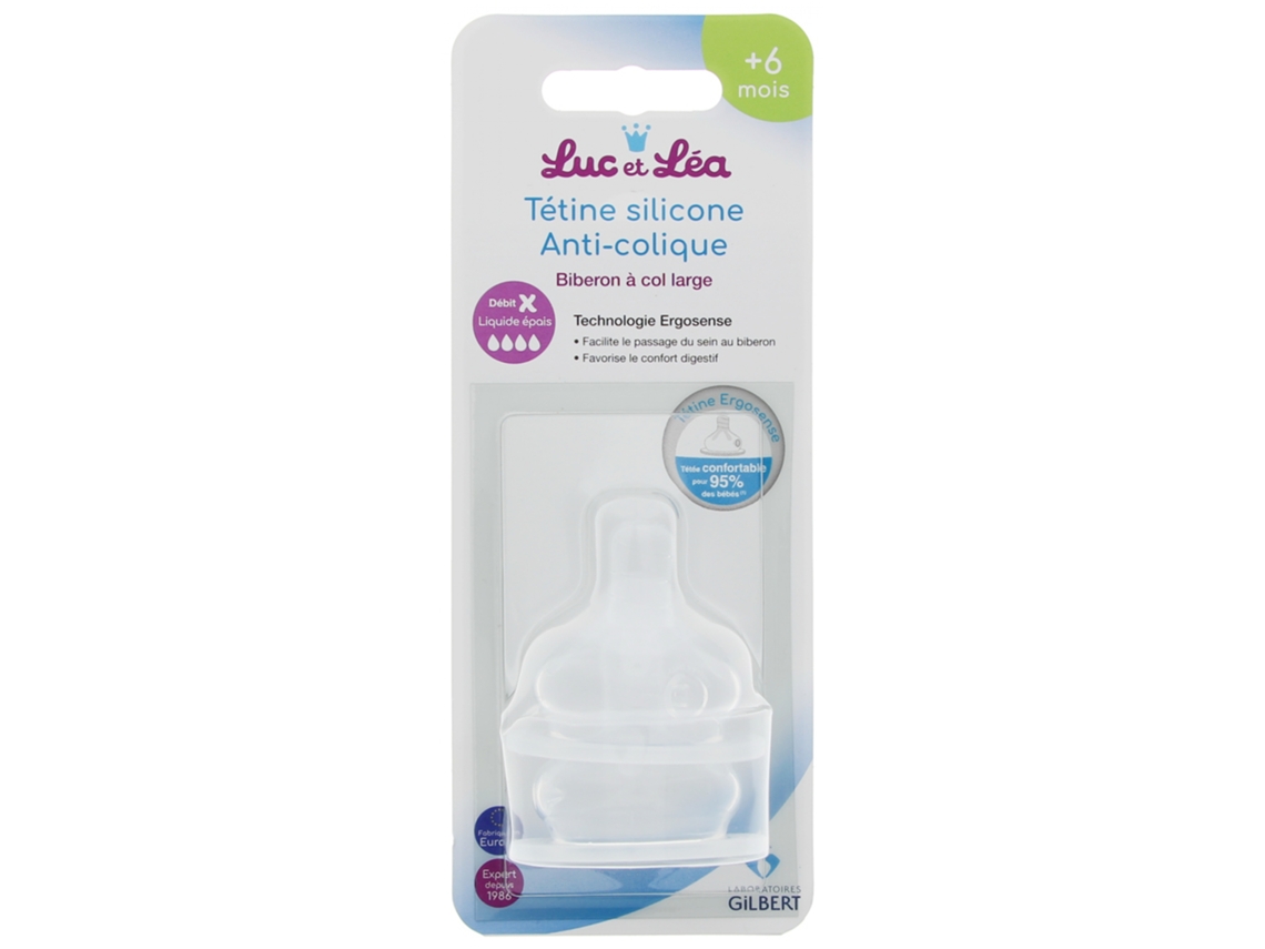 Tetina de silicone anticólica Ergosense 6 meses e LUC ET LÉA