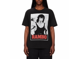 Rockinstone Rambo Movie Black Adult T-shirt Size:xl