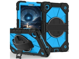 Capa Para Tablet Compatível Com Lenovo Tab One 8.7 Polegadas/k9 Tb305fu Com Compartimento Para Caneta.preto E Azul Ushion (2025)