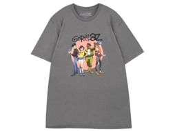 Gorillaz Group Circle Rise T-shirt Grey Classic Unisex Adults Size:xxl
