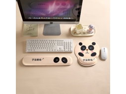 Almofada HEXINYIGJLY Apoio Punho Teclado Rato Espuma Memória para Gaming, escritório Panda | HEXINYIGJLY