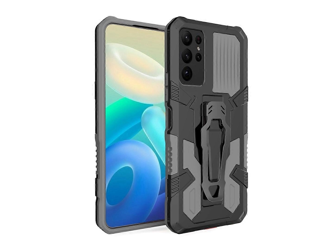 Capa Para Samsung Galaxy S23 Ultra 5g Armor Warrior À Prova De Choque Em Pc + Tpu