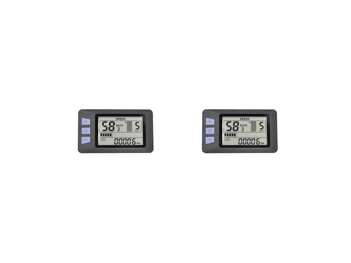 Painel de Instrumentos com Display Lcd P3h, 24v 36v 48v 60v, para Bicicletas e Scooters Elétricas SUNNY SPACES (6 Pinos)