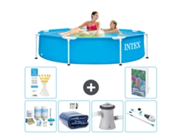 Piscina com Estrutura Redonda 244x51 Cm 5 peças S165 INTEX