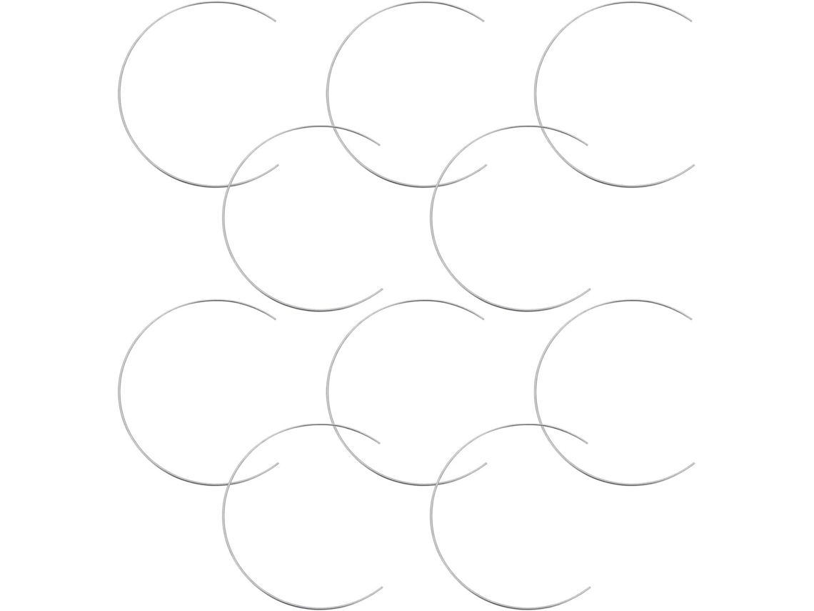 Conjunto De 10 Aros De Metal Semicirculares Vintage
