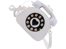 Bolsa De Ombro Em Couro Pu Branco Com Design Para Celular, Alça Tipo Bolsa Criativa E Confortável.