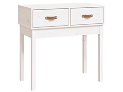 Console Table, Console Tables Vidaxl Branco Madeira De Pinho (n/a)
