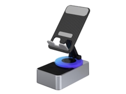 Suporte Para Celular, Carregador Portátil De Áudio, Alto Falante Bluetooth Para Chamadas, Cinza Olysi Shop